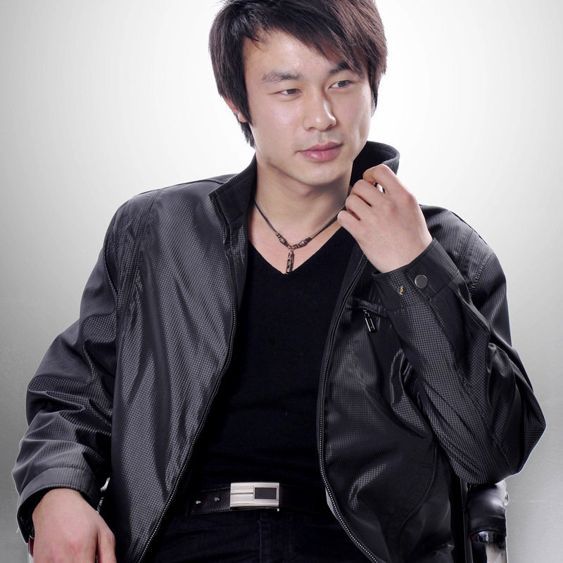 【羽奥】包邮夹克男春秋 薄外套男韩版 中老年正品男式休闲衣服 价格:325.00