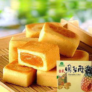  蛋糕零食小吃 台式AJI 果子町园道 顶级凤梨酥 240克/318克