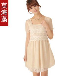  包邮！夏秋款连衣裙 秋装新品女装 短袖时尚 雪纺 连衣裙