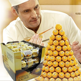  包邮进口零食费列罗榛果巧克力 榛仁威化T3金莎T48粒糖果喜糖批发