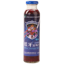 ★100%野生蓝莓汁 果肉饮料 含果粒 蓝牙高浓 20瓶&times;300ml