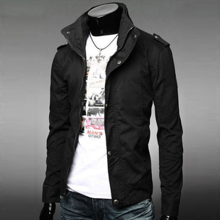  凡涩秋冬新品韩版男士夹克外套 修身休闲男装夹克衫茄克潮上衣