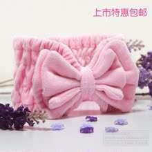 萌女范包头巾韩式蝴蝶结可爱 美容瑜伽化妆洁面洗脸束发带包邮