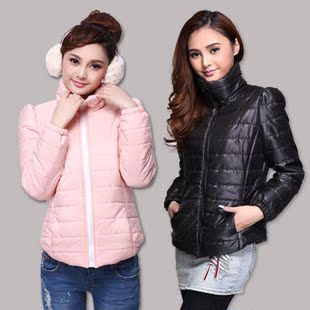  纤代伊女装 冬装新品 修身厚保暖短款棉衣 外套棉服女MY015