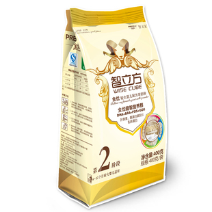  【厂家直销】宝乐滋智立方 婴幼儿羊奶粉2段金优袋装400g6-12个月