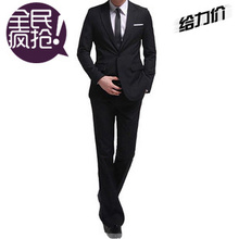 新款 男装西服西装套装 新郎伴郎礼服/韩版修身西服套装 职业装