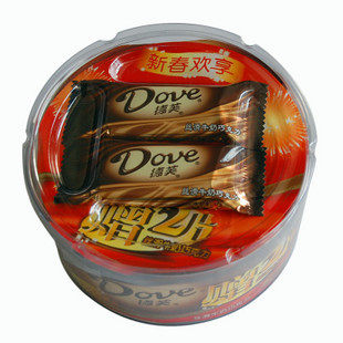 德芙巧克力碗装294g Dove丝滑牛奶294克礼盒 喜糖零食 送2块 正品