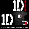 One Direction 1D单向乐队英国当红男团流行简约纯棉音乐短袖T恤
