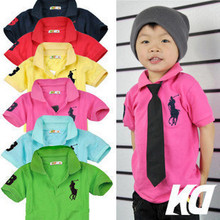 庆店/品牌童装男童女童 大马标Polo短袖T恤(特价90-160身高)