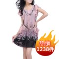 连衣裙2010夏装新款 显瘦 韩版连衣裙 波西米亚