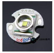 最新版可瑞 CREE Q5灯珠 WC色温 带14MM铝基板, 四金线 正白光