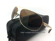 克罗心 CHROME HEARTS 18K金 限量太阳镜 檀木腿 The Beast II