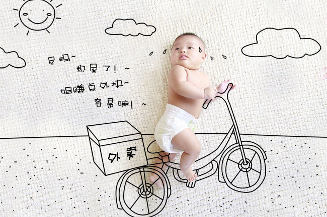 originality baby Photo design Image processing Personalized photo Meng Department Graffiti Hand drawn Exclusive giftin the Business affairs/Design Services, Design Services, Cartoon/Comic/Illustration design category - from Buy2taobao.com to provide professional Taobao agent buy service