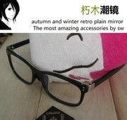 韩版非主流男女明星，款平光镜装饰大胡子，近视眼镜架黑框眼镜框