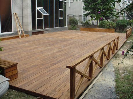 贵州贵阳天成防腐木 俄罗斯樟子松 户外木 铺地