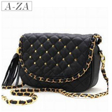 A-ZA阿札夏季复古vivi女包菱格铆钉包链条包包单肩斜挎包8999