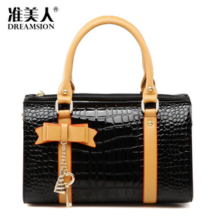  准美人韩版时尚女士手提包单肩包包冬季新款潮包黑色品牌女包