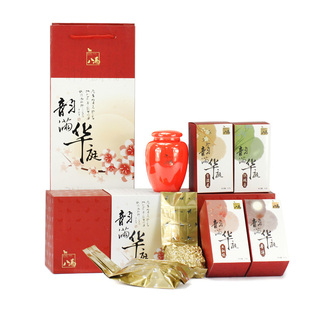  八马 韵满华庭 铁观音 大红袍 金骏眉 普洱 精品茶叶组合 190g/盒