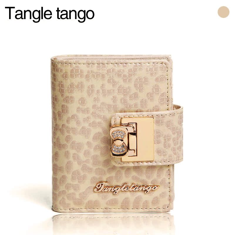 可爱蝴蝶结女士皮夹...