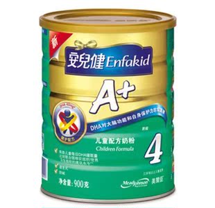  美赞臣 安儿健A+儿童配方奶粉 4段 3岁+ 900g/罐