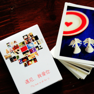 左米生活 创意小卡片 原创LOMO卡片 遇见我爱你(30张入 盒装)