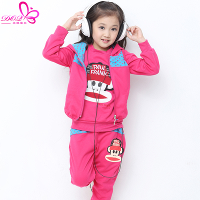 9-12岁女孩冬装<em>衣服</em>秋装<em>女童</em>运动<em>三件套</em>6小女
