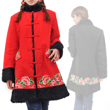 试新妆@民族风蒙古风情中式绣花<span class=H>唐装</span>女装棉衣棉服外套