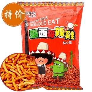  台湾张君雅小妹妹 墨西哥辣鸡点心面 78g 休闲零食进口特产
