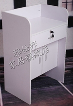 田园欧式热卖服装店奶茶店 收银台收款台 吧台讲台接待迎宾台白色