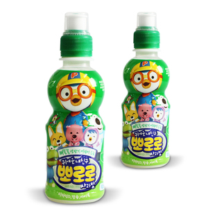  限区包邮韩国进口食品宝露露 儿童果味饮料 苹果味乳酸菌 绿235ml