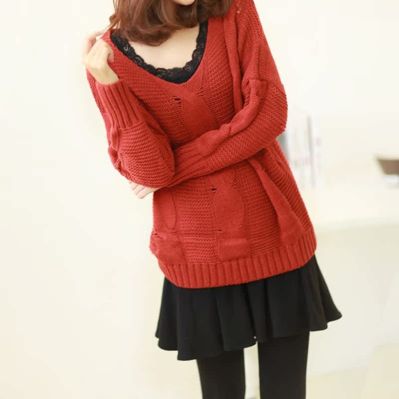 女装 韩版糖果色麻花...