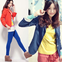 as安都2012春女装新款韩版时尚糖果色贴袋西服短外套 9206202限