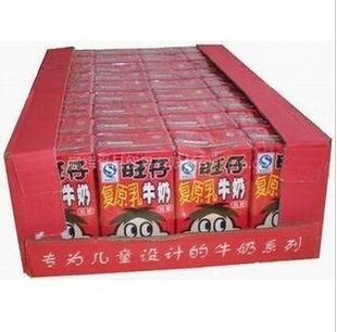  江浙沪皖闽皖粤包邮 冲钻旺旺旺仔牛奶复原乳125ml*36包/特价 9板