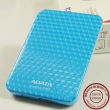 联保正品行货AData/威刚SH12 USB3.0 2.5寸1TB 蓝色防刮移动硬盘