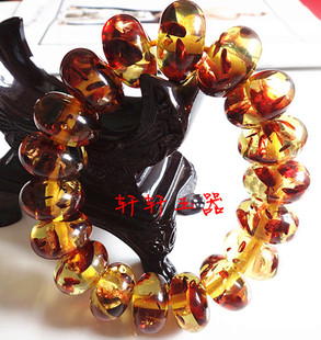  琥珀手链手串男士女士款 流行饰品惊爆价35元 琥珀花珀平安扣手链
