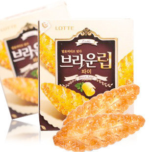  韩国食品 原装进口 乐天树叶饼干76g 蜂蜜烤制 真超好吃