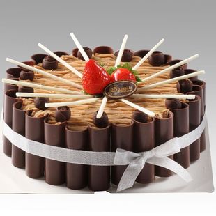  向阳坊sunmile官方旗舰店生日蛋糕 巧克力水果布丁蛋糕 浪漫家园