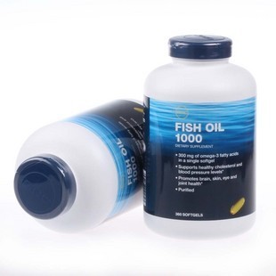  两瓶包邮 美国GNC鱼油含DHA360粒深海鱼油调节血压血脂 现货正品