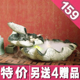 开业礼品流水喷泉工艺品摆设中式家居水景摆件大增加湿器鱼缸荷趣