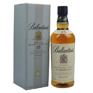  洋酒正品 进口百龄坛15年苏格兰威士忌 Ballantine 15 700ml 带盒