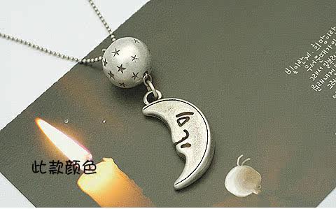 色 韩国饰品~31101,韩国项链◆时尚个性<em>双心</em>十