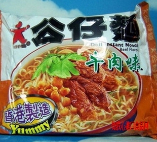  香港代购 香港制造 公仔面方便面 速食面 牛肉味110g
