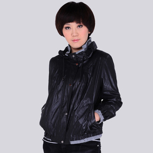  春秋季新品 品牌女装 中年 中老年外套 夹克 妈妈装春装短上衣