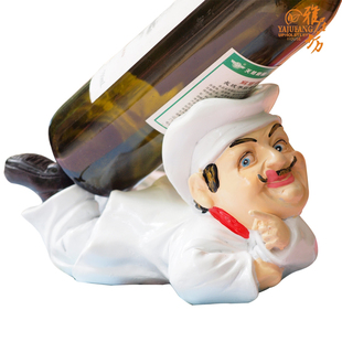 Creative, agile workshop resin chef wine rack wine rack liquor cabinet decoration decoration modern home decorations