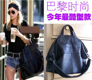  新款韩版时尚纪梵希女包潮女士单肩包包女式包特价黑色大包