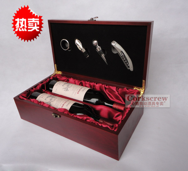 酒盒木 红酒礼盒批发 红酒盒 葡萄酒盒酒具 中式特色红酒木盒