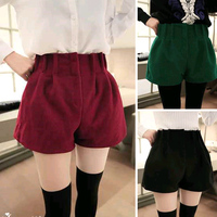 2013<em>毛呢短裤女</em>胖MM秋冬<em>特大码</em>呢子短裤冬季