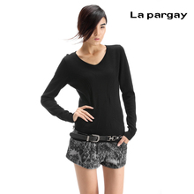 2012春装新款Lapargay纳帕佳正品羊毛衣女装长袖打底衫L304825