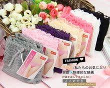 亏本 全棉女士内裤三角低腰蕾丝边性感女内裤内裤女士纯棉内裤