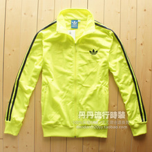 包邮ADIDAS 阿迪达斯eason陈奕迅 复古三叶男女情侣运动外套卫衣